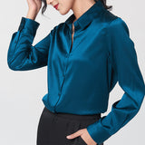 Silk long sleeve shirt