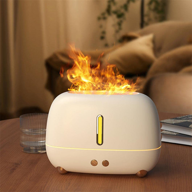 Flame Humidifier & Essential Oil Diffuser - Upgraded Fireplace Aroma USB - Minihomy