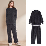 Women's Pajamas Winter Coral Fleece Thickened Fleece-lined Loungewear