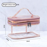 Clear Makeup Organizer Bag for Women - Travel & Home Storage