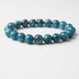 Natural Blue Apatite Bracelets Are Suitable For Men And Women To Wear Elastic Beaded - Minihomy