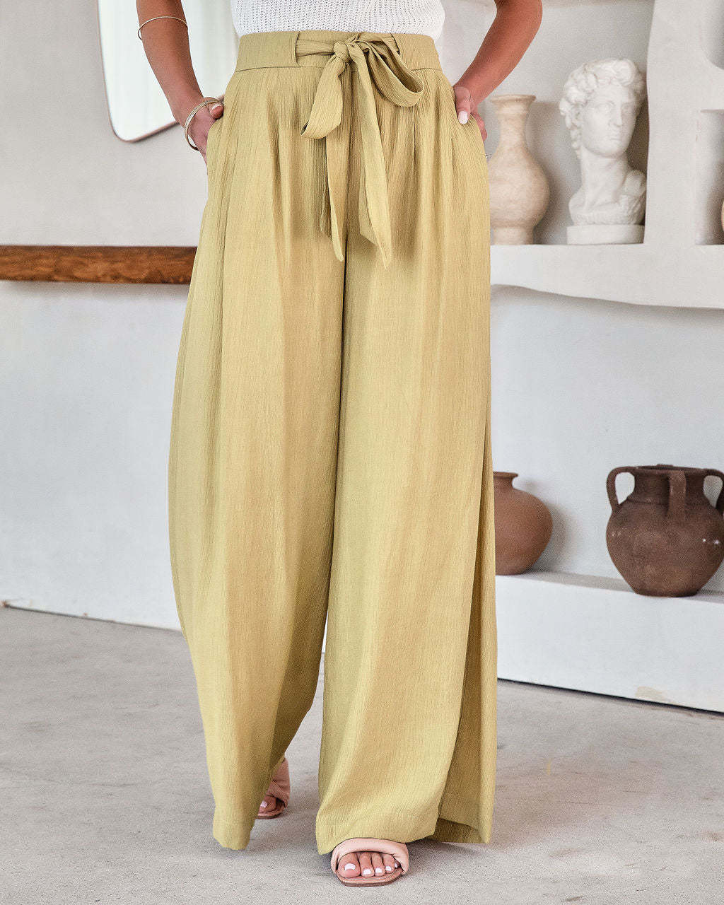 Casual Pants Women's High Waist Wide Leg Pants