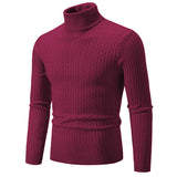 Pullover High Collar Casual Sweater for Men