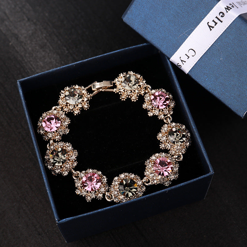 Super Flash Rhinestone Vintage Crystal Bracelet