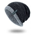 Diagonal hook hat bib knitted woolen hat - Minihomy