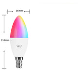 Smart WiFi LED Bulb E14 | RGB & White | Dimmable | Voice Control | 85-265V