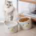 Chickens With Crooked Necks And High Feet Prevent Cats From Overturning Small Dog Food Basins Double Bowl - Minihomy