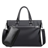 Large Capacity Business Handbag Men's Soft Leather Briefcase