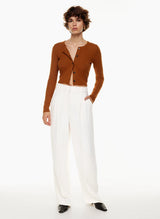 High Waist Straight Trousers With Pockets Wide Leg Casual Suit Pants For Women