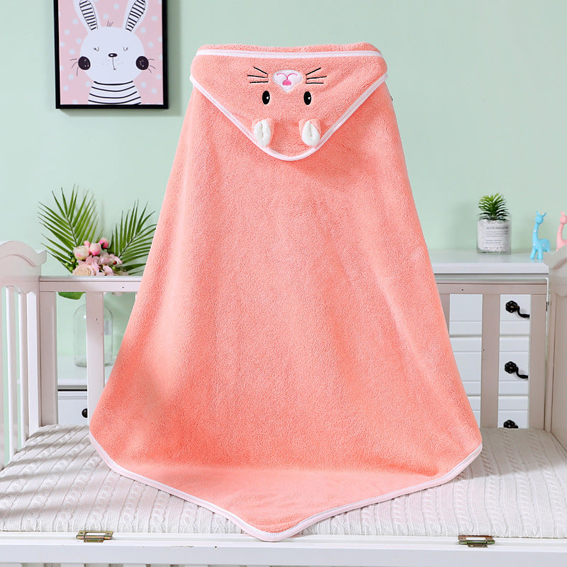 Coral Fleece Baby Bath Towel Bathrobe: Cozy Comfort for Little Ones