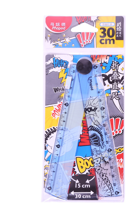 folding ruler 30cm widened rotary ruler - Minihomy