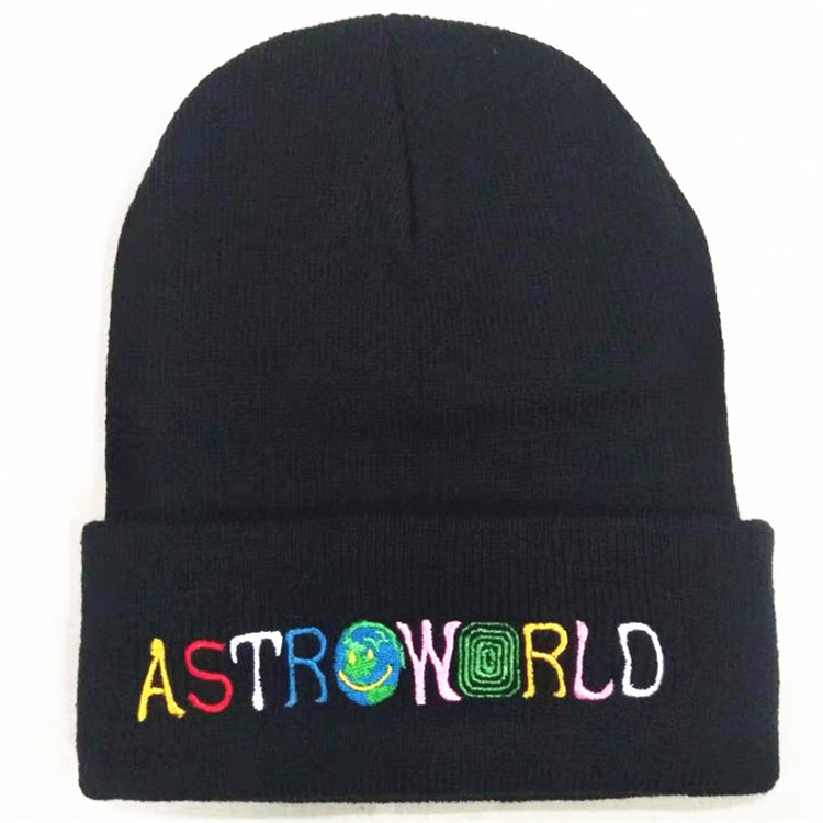 Acrylic Knitted Hats For Men And Women With Letter Embroidery