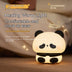 Panda LED Night Light Cute Silicone Night Light USB Rechargeable Touch Night Lamp Bedroom Timing Lamp Decoration Children's Gift Home Decor - Minihomy