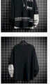 Men's Pullover Long-sleeved T-shirt Loose Casual Stitching - Minihomy