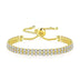 Bracelet White Suit Zircon Tennis Pull - Minihomy