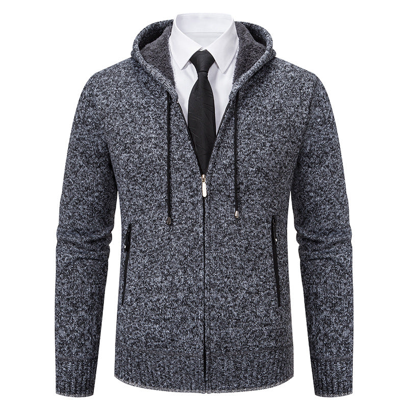 Men's Solid Color Cardigan Sweater: Stay Warm in Style