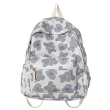 Women's Cute Bear Printed Schoolbag