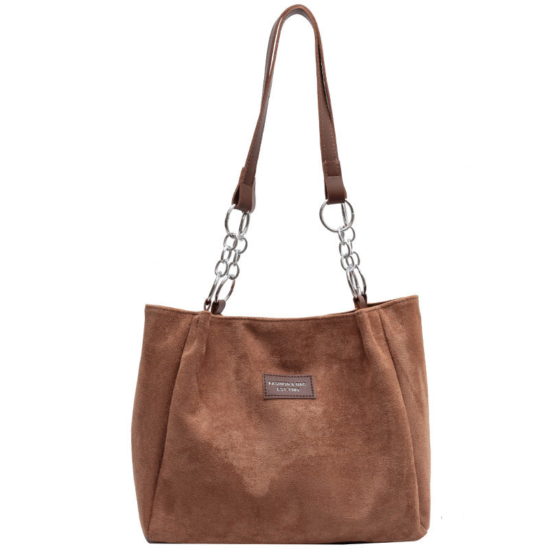 Casual Suede Large Capacity Bag - Minihomy