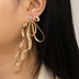 Irregular Large Bow Earrings For Women Tassel Streamer - Minihomy