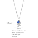 Necklace Stainless Steel Zircon Ornament: Adorn Yourself with Celestial Elegance