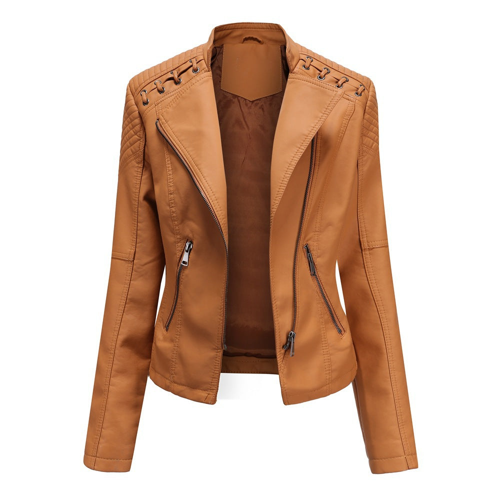 Youth European And American Women's Clothing Leather Short Jacket