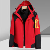 Three-in-One Removable Liner with Velvet Thickening Windproof Waterproof Jacket