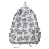 Women's Cute Bear Printed Schoolbag