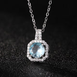 Perfume Bottle Pendant Necklace Women's Full Diamond - Minihomy