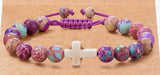 Men's Football Beaded Woven Bracelet