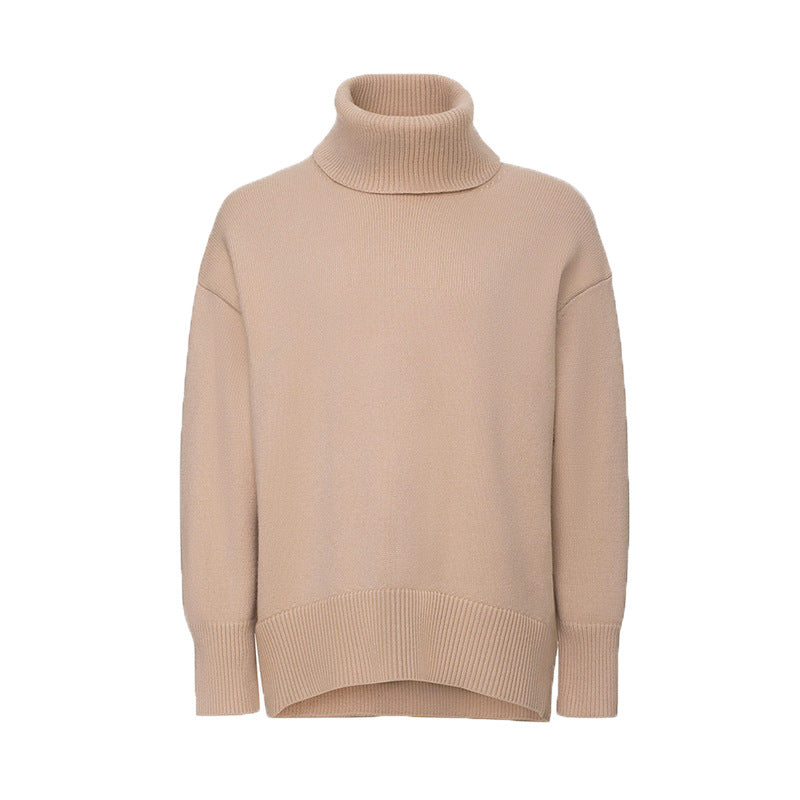 Women's All-match Solid Color Turtleneck Sweater