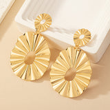 European American Fashion Irregular Earrings Female Geometric Circle Ear Studs