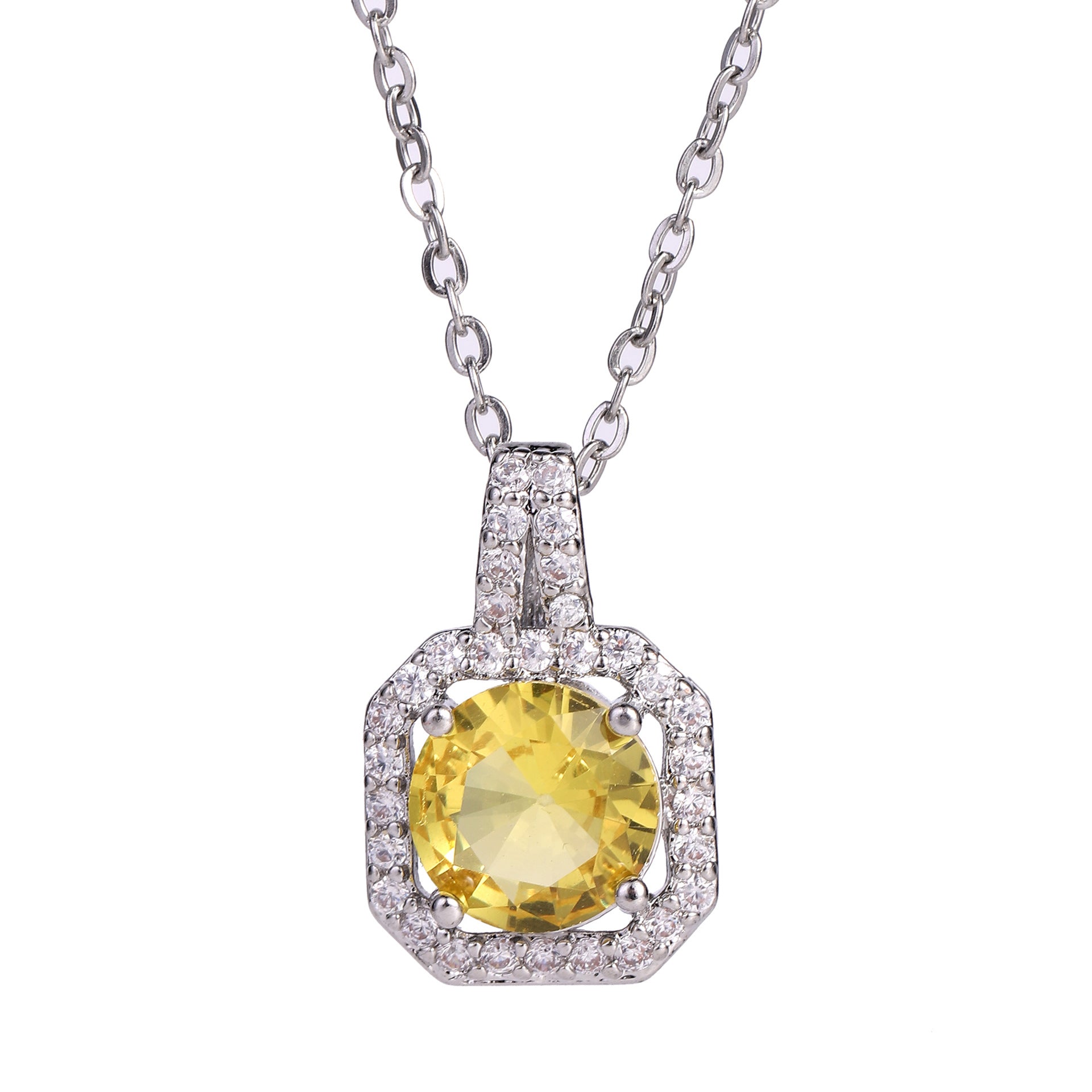 Perfume Bottle Pendant Necklace Women's Full Diamond - Minihomy