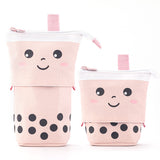 Smiley Face Multifunctional Pen Holder Stationery Storage Bag pencil bag