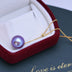 Freshwater Pearl 12 To 13mm Demon Purple Perfect Circle Strong Light Fine Flaw Pendant - Minihomy