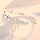 Dreamcatcher Silver Plated Bracelet: Exquisite Fashion for Women