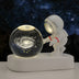 Glowing Planetary Galaxy Astronaut Crystal Ball Night Light - Minihomy