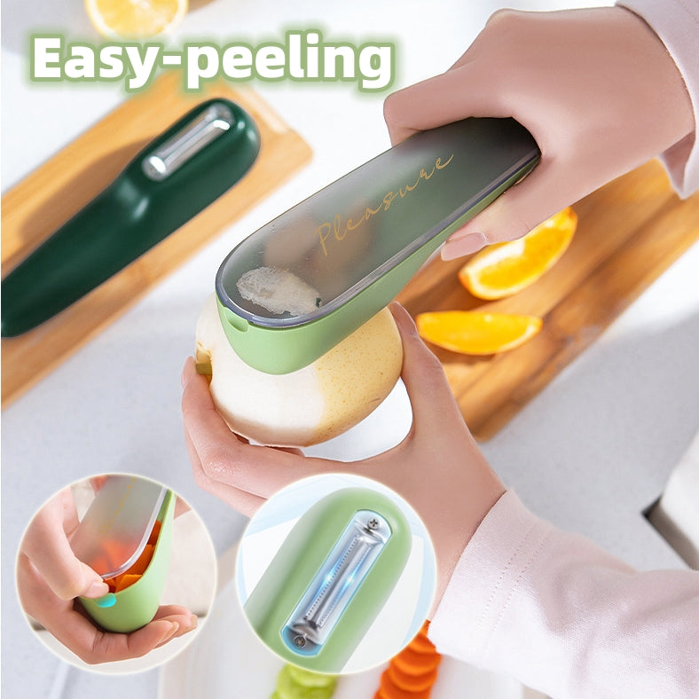 Storage Type Peeling Knife Potato Cucumber Peeler With Storage Tube