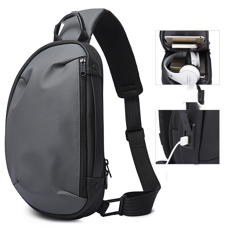 One Shoulder Chest Bag For Men's Casual Waterproof Crossbody - Minihomy