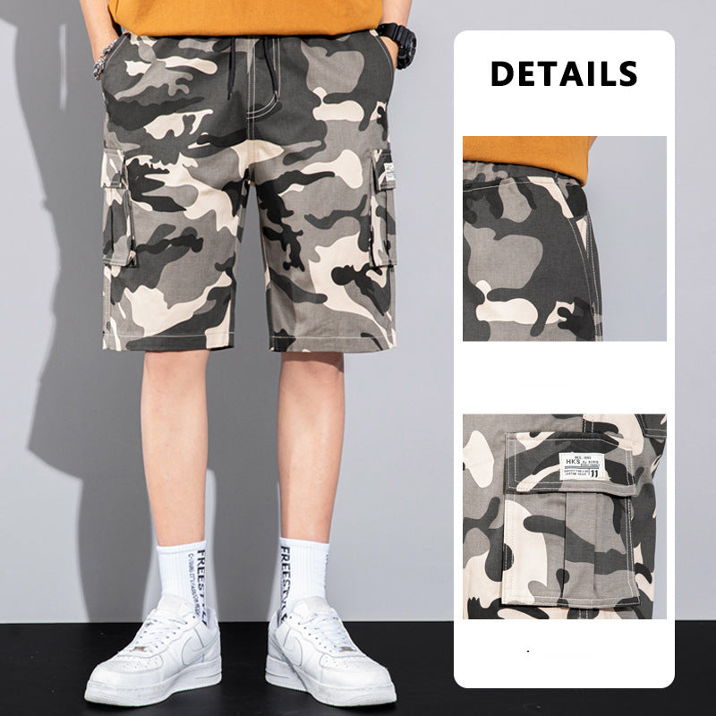 Casual Drawstring Cargo Shorts With Multi Pocket Summer Outdoor Men's Beach Pants: Your Essential Summer Companion