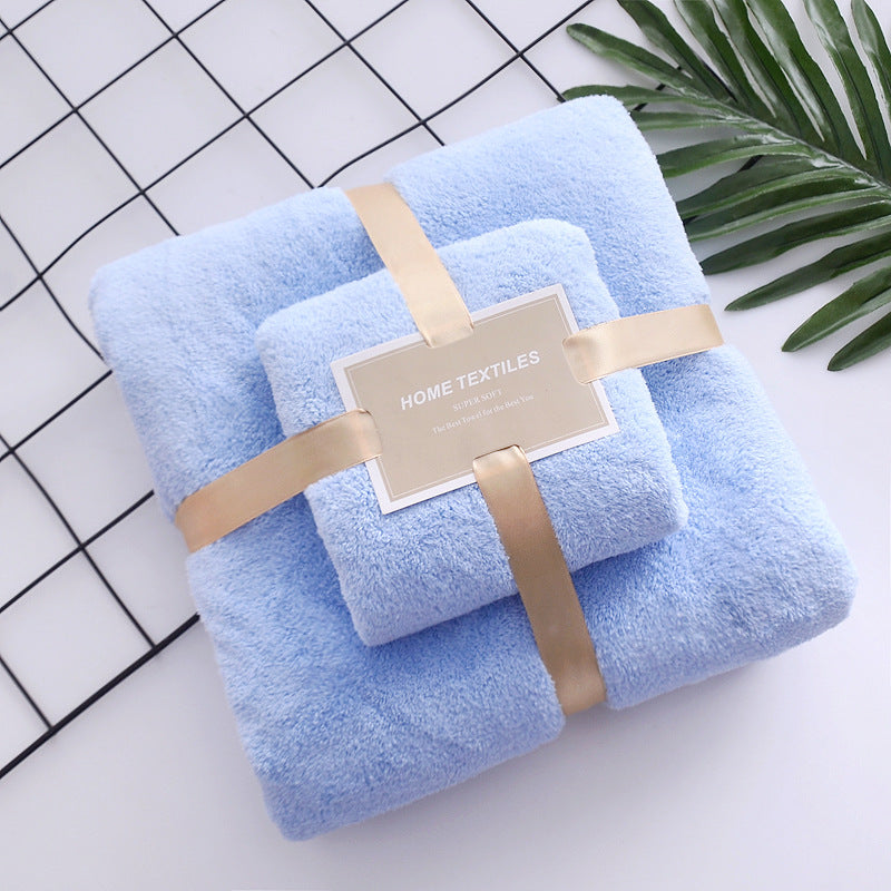 High-density Coral Fleece Towel Bath Towel Set