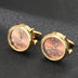 Men's Light Luxury Clock Cufflinks Fashion French Rotatable Golden Cuff - Minihomy