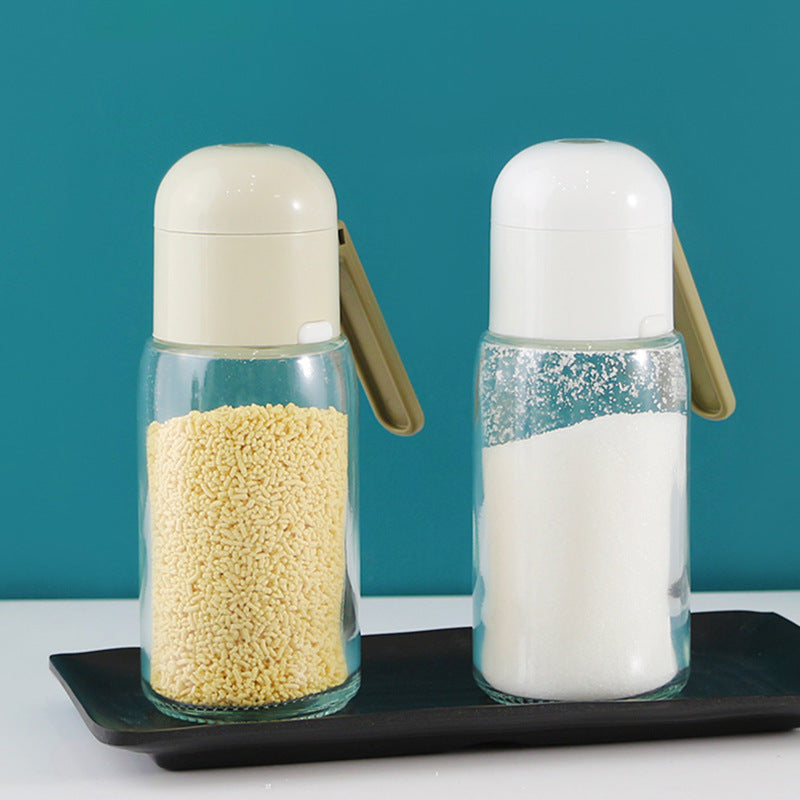 Kitchen Glass Seasoning Salt Control Bottle - Minihomy