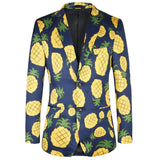 Male Hawaiian Vacation Pineapple Fruit Casual Suit