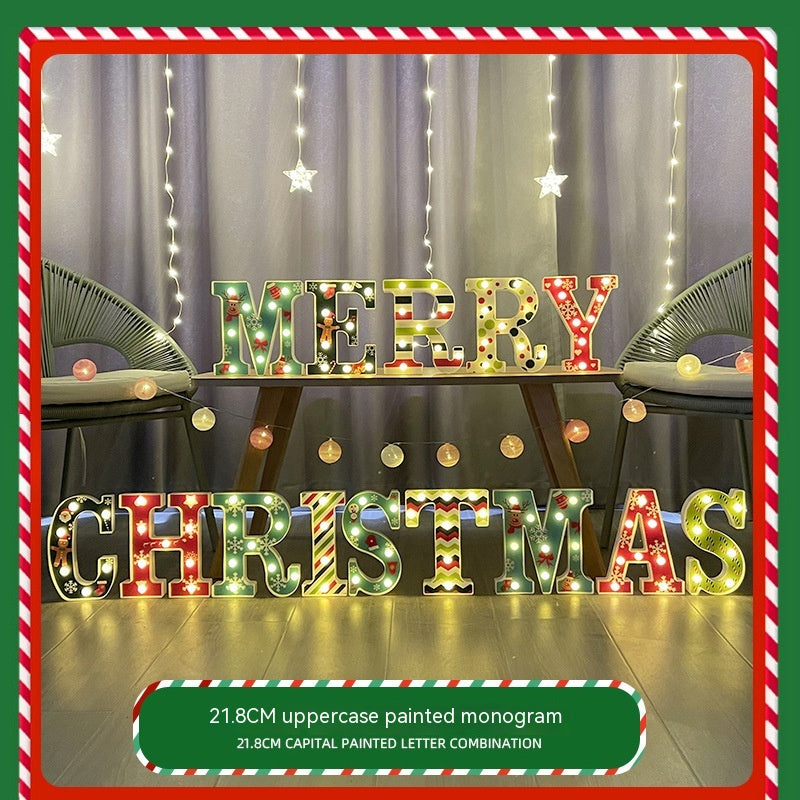 Color Printing LED Merry Christmas Letter Lights - Minihomy