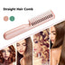 2-in-1 Wireless Hair Straightener & Curler - Portable USB Charging, Negative Ion Smoothing Comb Brush - Minihomy