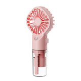 Portable Handheld Spray Fan: 4-Speed Misting Fan for Summer Cooling & Outdoor Use (USB Rechargeable) - Minihomy