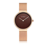 Fashion New Water Quartz Watch Women's Mesh Belt Casual Business Pointer Watch - Minihomy