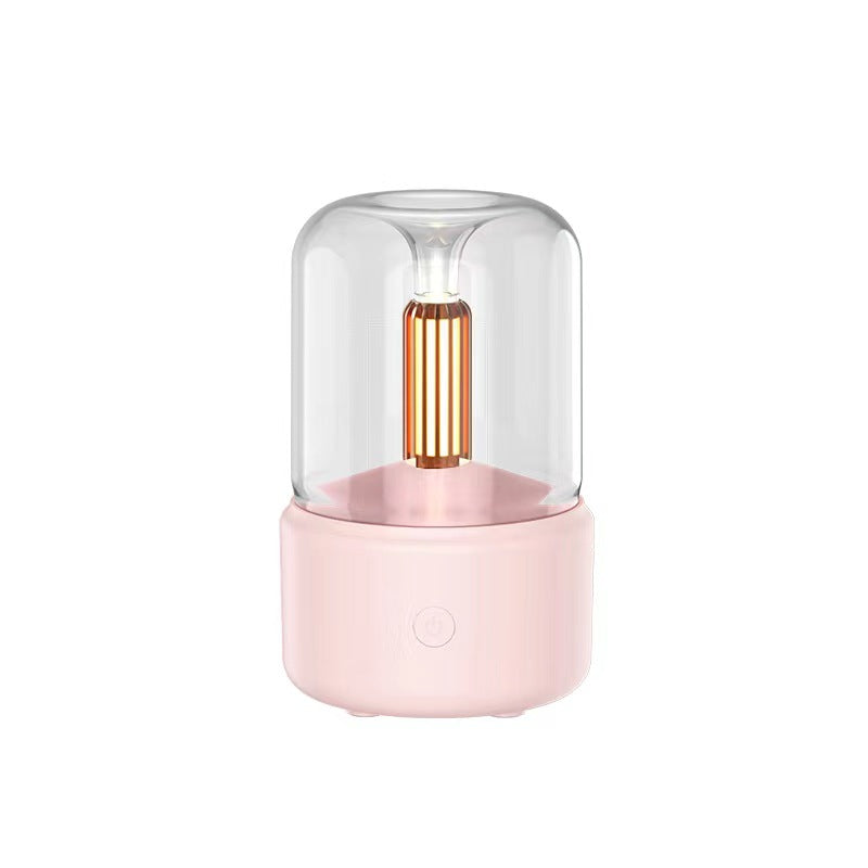 Atmosphere Light Humidifier - Candlelight Aroma Diffuser with LED Night Light