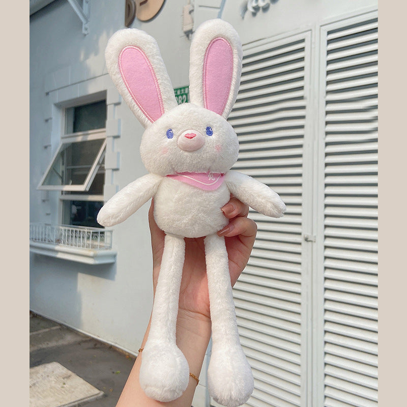 Plush Pull Ears Rabbit Stretch Doll Keychain