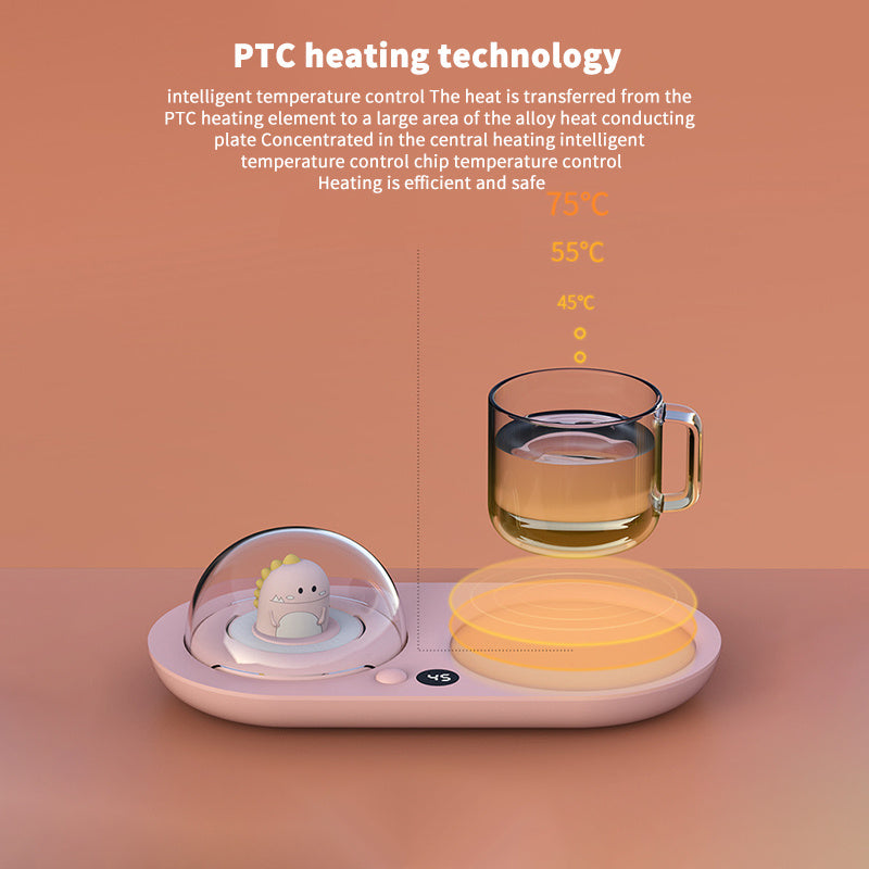 Electric Cup Warmer, Waterproof Touch Heating Mat Pad for Tea, Coffee, Milk - Home & Office Fast Heater - Minihomy